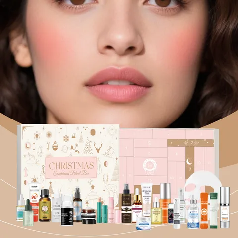 24 Days Christmas Countdown Beauty Blind Box Gift Set Hydrating Skincare Kit With Face Serums Creams Masks Sunscreen Surprise Holiday Skincare Gift