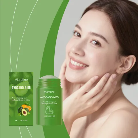 Avocado B5 Voedende Reinigingsbalsem Stick Milde Diepe Poriënreiniging Make-up Verwijderaar Balsem Draagbare Gezichtsreinigingsstick Voor Alle Huidtypes