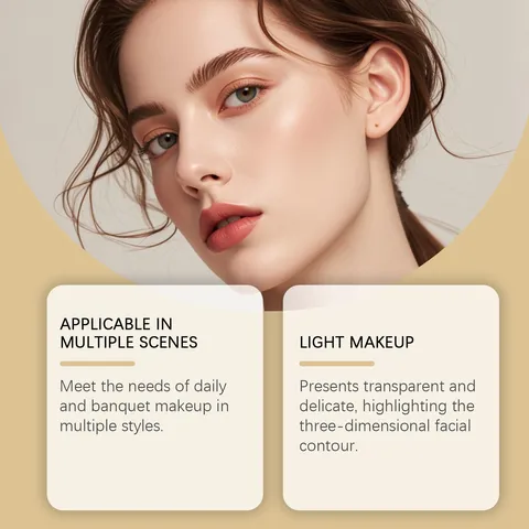 Multifunctional Makeup Palette Golden Marble Eyeshadow Contour Blush Highlighter All in One Facial Makeup Palette