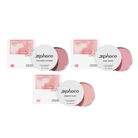 ZEPHOCO Multi Glow Balsam Natürlicher Rouge Creme Langanhaltende Feuchtigkeitsspendende Gesichts-Highlighter Make-up Kosmetik für Damen