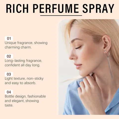 Roxelis Rich Parfüm Spray Langanhaltend Lavendel Vanille Blumiger Duft Tragbare Glasflasche Für Dating Damen Reisegröße