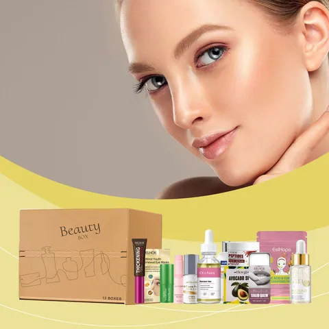 Coffret Cadeau de Soin du Visage Hydratant Sérum Visage Masque Yeux Baume Solide Coffret Cadeau de Beauté Complet Pour Femmes