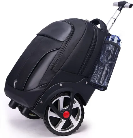 Zaino con Ruote Professionale Business Impermeabile Poliestere Borsa Trolley da Viaggio Con Ruote Silenziose Grande Capacità Borsa per Laptop Studenti Uomini Donne