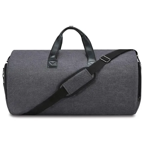 Large Capacity Men Travel Bag Foldable Suit Bag Waterproof Polyester Duffel Bag With Shoe Compartment Business Trip Luggage