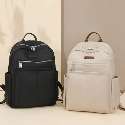 Minimalistischer Oxford Gewebe Rucksack Für Damen Euro-Amerikanischer Vintage Wasserabweisender Einfarbiger Tägliches Pendeln Freizeitreisen Mode Rucksack