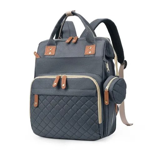 Wickelrucksack Mit Großer Kapazität Wasserdichtes Oxford-Gewebe Faltbares Babybett Tragbare Pflegereisetasche Für Mütter USB