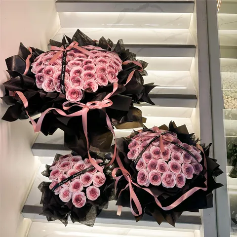 Artificial Rose Soap Flower Bouquet Gift Box Valentine Day Present Home Decor