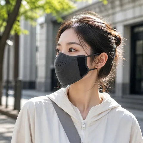 Masque Facial Thermique Hiver 3D Dralon Respirant Coupe-vent Masque De Cyclisme En Plein Air Pour Hommes Femmes