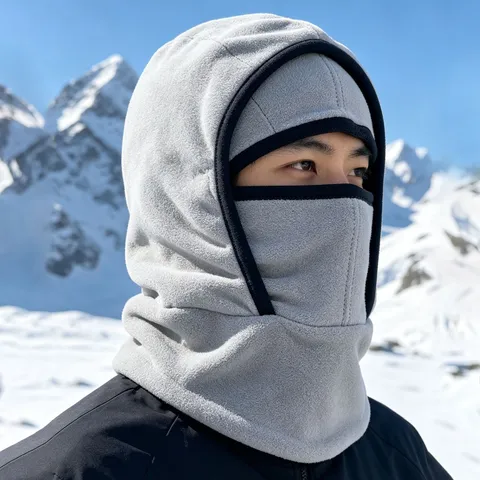 Polar Fleece Balaclava Hat Windproof Full Face Mask Thermal Neck Warmer Cap For Winter Cycling Skiing Outdoor Sports Unisex