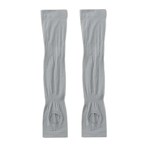 Manches de Protection Solaire en Soie Glacée Unisexe Protection UV Respirant Sports en Plein Air Manches Refroidissantes Pour Cyclisme