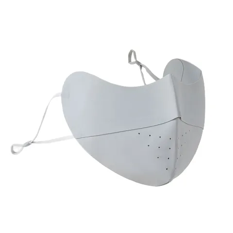 Womens Ice Silk Sun Protection Mask UV Blocking Breathable Anti UV Face Cover Seamless Cooling Mask For Outdoor Cycling