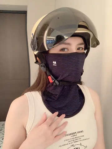 Summer UV Protection Sunshade Face Mask Nylon Breathable Face Neck Cover Outdoor Cycling Sports Face Shield For Women Men