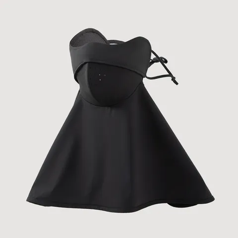 Masque de Protection Solaire Intégral en Soie Glacée pour Femmes Anti-UV Respirant Conduite d'Été Extérieur Pare-Soleil Visage