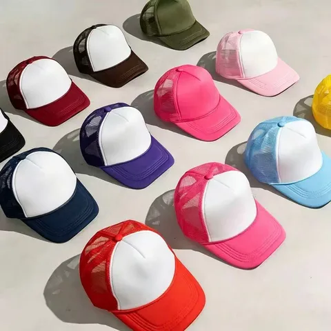 Casquette Trucker en Maille Respirante Unisexe Chapeau de Baseball en Polyester Protection Solaire Réglable Casual