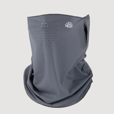 Masque de Protection Solaire en Nylon Soie de Glace Unisexe Protection UV Respirant Crochet d'Oreille Cache-Cou Été Cyclisme en Plein Air