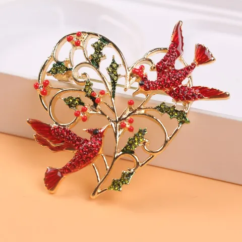 Vintage Alloy Enamel Drip Brooch Fashion Simple Rhinestone Flower Menorah Crown Ballet Girl High Heel Corsage Pin For Women