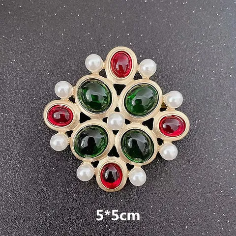 Vintage Barock Palast Stil Brosche Für Damen Unisex Legierung Künstliche Perle Strass Kreuz Geometrisch Anzug Reversnadel Schmuck Zubehör