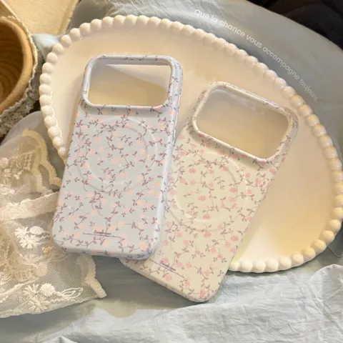 Funda Magnética para Teléfono Móvil con Flores de Rosas Vintage Francesas Patrón de Pintura al Óleo Pastorale