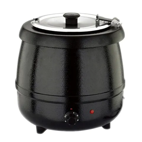 Commercial Stainless Steel Electric Soup Warmer Pot Adjustable Temperature Buffet Soup Kettle For Hotel Restaurant