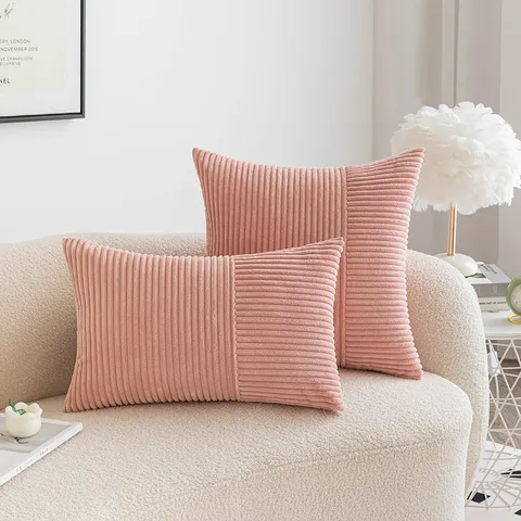 Kord Spleißen Zierkissenbezug Wohnzimmer Sofa Kissen Skandinavischer Stil Dekorativer Kissenbezug