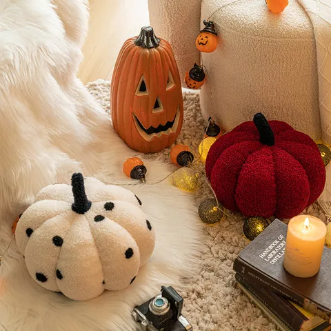 Διακοσμητικό Μαξιλάρι σε Σχήμα Κολοκύθας Halloween από Σέρπα Μαλακό Μαξιλάρι για Καναπέ Σαλόνι Φθινοπωρινή Διακόσμηση Σπιτιού