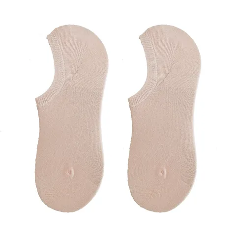 Damen Minimalistisch Baumwolle Unsichtbare Socken Bonbonfarben Einfarbig Silikon Anti Rutsch Kurzarm Freizeitsocken Preppy Dünn Atmungsaktiv Socken