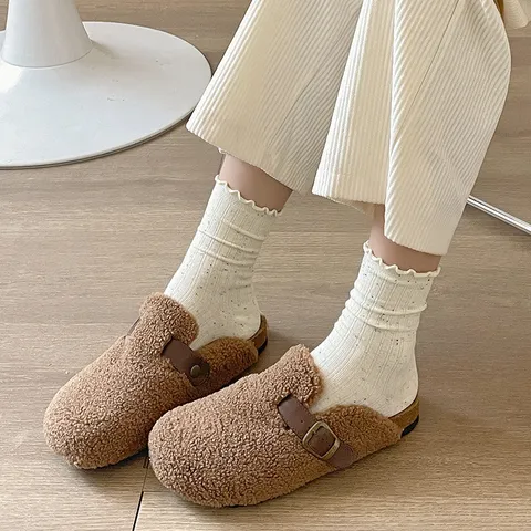 Damen Süße Japanische Art Salat Rand Crew Socken Noppengarn Kawaii Slouch Socken Baumwolle Casual Tägliche Strumpfwaren