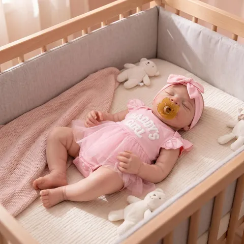 Realistic Pascale Silicone Reborn Baby Doll Pink Tutu Dress Soft Solid Reborn Girl Doll Accessories Birthday Gift