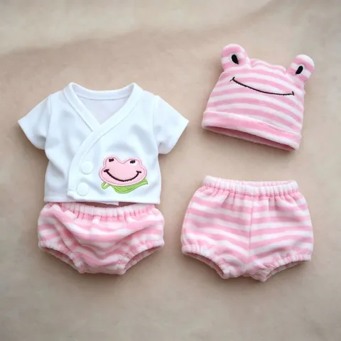 Simulation Baby Puppen Kleidung Für 12 Zoll Puppen Strick Baumwollmischung Strampler Kleid Hut Outfit Für Reborn Puppen Zubehör