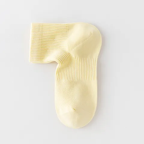 Damen Casual Baumwolle Atmungsaktiv Mesh Kurze Socken Antibakteriell Einferbig Ankle Socken Tägliche Kleidung