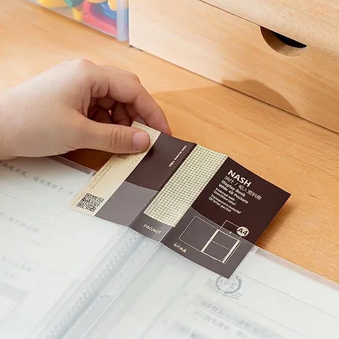 A4 Sichtbuch 40 Vakken Multifunctionele Testpapiermap Plastic Gegevensorganisator Voor Studenten Kantoorbenodigdheden