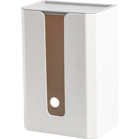 Modern Minimalist Plastic Wall Mounted Tissue Box Waterproof Facial Towel Storage Dispenser Punch Free Holder Case For Bathroom Living Room Home