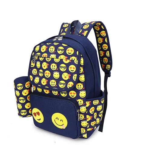 Women Large Capacity Floral Gingham Backpack Set Canvas Student School Travel Laptop Bag With Detachable Small Pouch