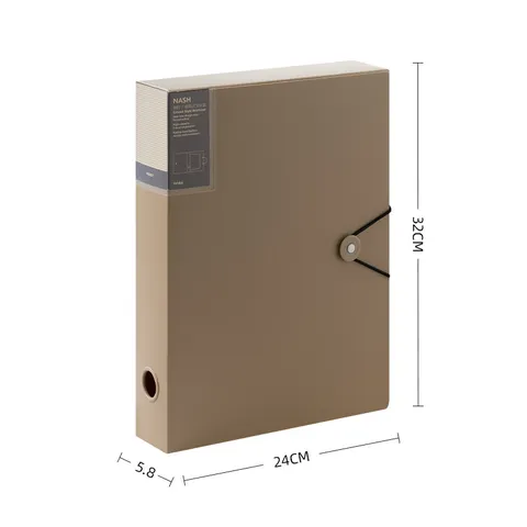 Large Capacity PP Plastic File Box Waterproof Thickened Desktop Document Organizer Document Storage Box With Buckle Office Supplies
