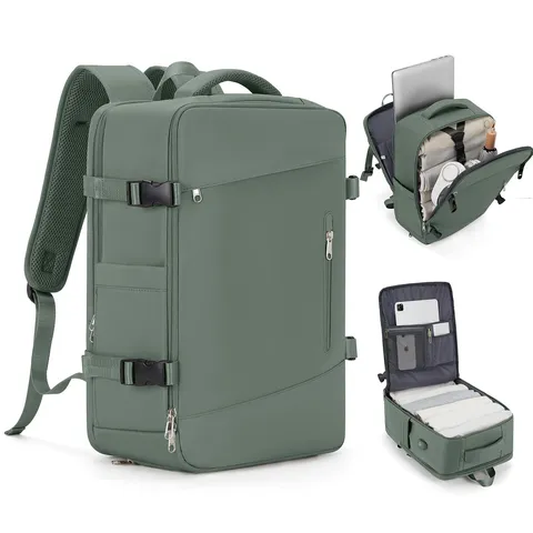 Large Capacity Travel Backpack For Women Expandable Laptop Bag With USB Port Shoe Compartment Waterproof Multifunctional Daypack For Business Trip