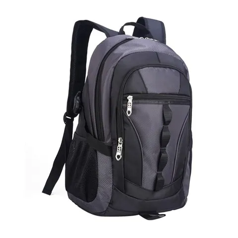 Korean Style Student Backpack Unisex Waterproof Polyester Multi Pocket Schoolbag Large Capacity Travel Rucksack For Teens