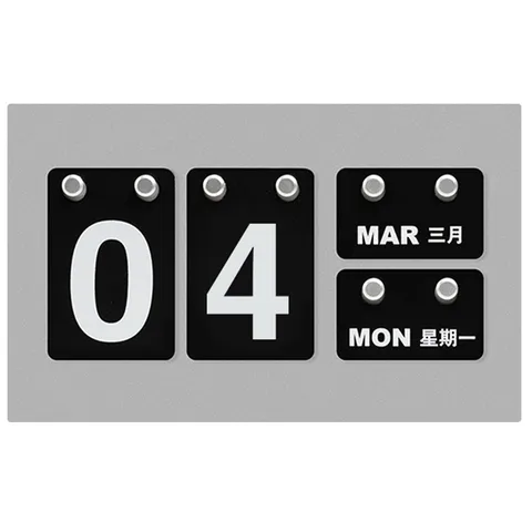 Minimalist Creative Perpetual Calendar Office Desk Decor Plastic DIY Calendar Hanging Plate Home Decoration