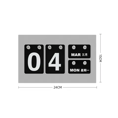 Minimalist Creative Perpetual Calendar Office Desk Decor Plastic DIY Calendar Hanging Plate Home Decoration