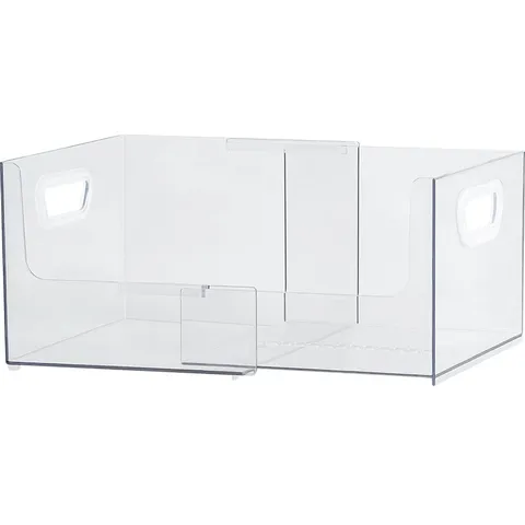Adjustable Retractable Transparent Plastic Bookend 13 Level Desktop Organizer With Handle For Books Office Study School