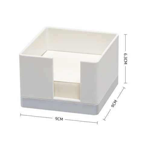 Plastic Sticky Note Holder Desktop Memo Pad Dispenser Storage Box Office School Supplies Organizer