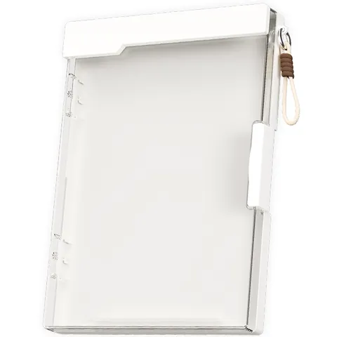 Scatola Portadocumenti Trasparente Portatile Portadocumenti in Plastica Custodia per Organizzatore Multifunzionale Porta Archivio Cartaceo Con Coperchio a Maniglia