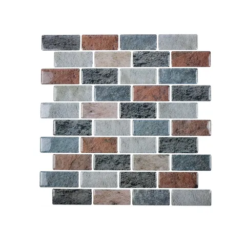 Adesivo Murale Autoadesivo Motivo Mattoni 3D Impermeabile Carta da Parati PET Per Bagno Cucina Decorazione Parete Casa