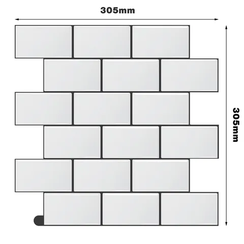 3D Peel And Stick Backsplash Tiles Thick Gel Wall Stickers Waterproof Self Adhesive Subway Mosaic Tiles For Kitchen Bathroom Renovation