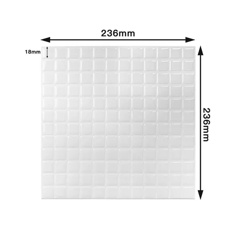 Moderno Adesivo Murale Mosaico 3D Autoadesivo Impermeabile Antiolio Piastrelle PET per Cucina Bagno Rinnovamento Pareti Casa