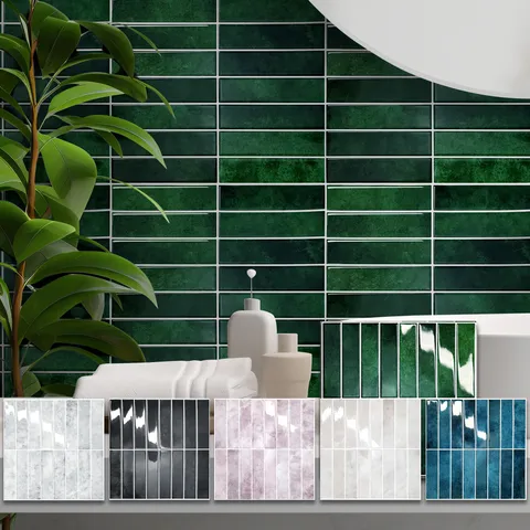 Adesivo Murale Autoadesivo Moderno 3D In Piastrelle Epossidiche Impermeabile Resistente All Olio Motivo Geometrico Decorativo Per Cucina Bagno