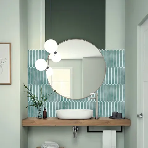 Adesivo Murale Autoadesivo in Stile Marocchino Minimalista Moderno Mosaico in PET Impermeabile Antiolio Decalcomania Geometrica per Piastrelle Cucina Bagno