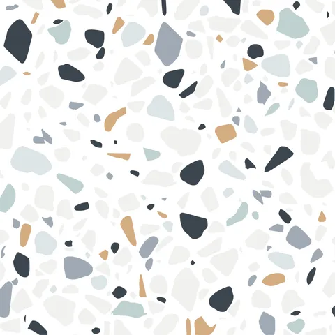 Terrazzo Pattern Waterproof Self-Adhesive PVC Non-Slip Frosted Decorative Floor Tile Sticker For Home DIY Decor Living Room Kitchen