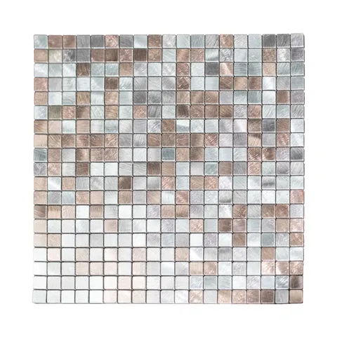 Modern PVC Aluminum 3D Self Adhesive Mosaic Wall Sticker Waterproof Oilproof Backsplash Tile For Kitchen Bathroom Home Decor