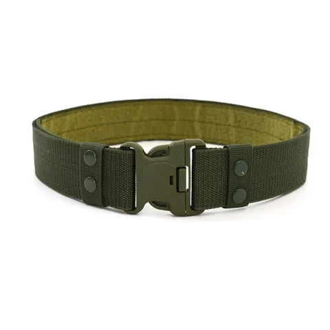 Professional Heavy Duty Tactical Belt Men High Strength Woven Nylon Belt Outdoor Security Utility Belt Quick Release Plastic Buckle