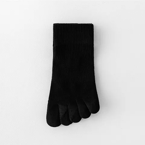 Women Breathable Mesh Cotton Five Finger Socks Low Cut Toe Socks Solid Color Anti Odor Antibacterial For Spring Summer